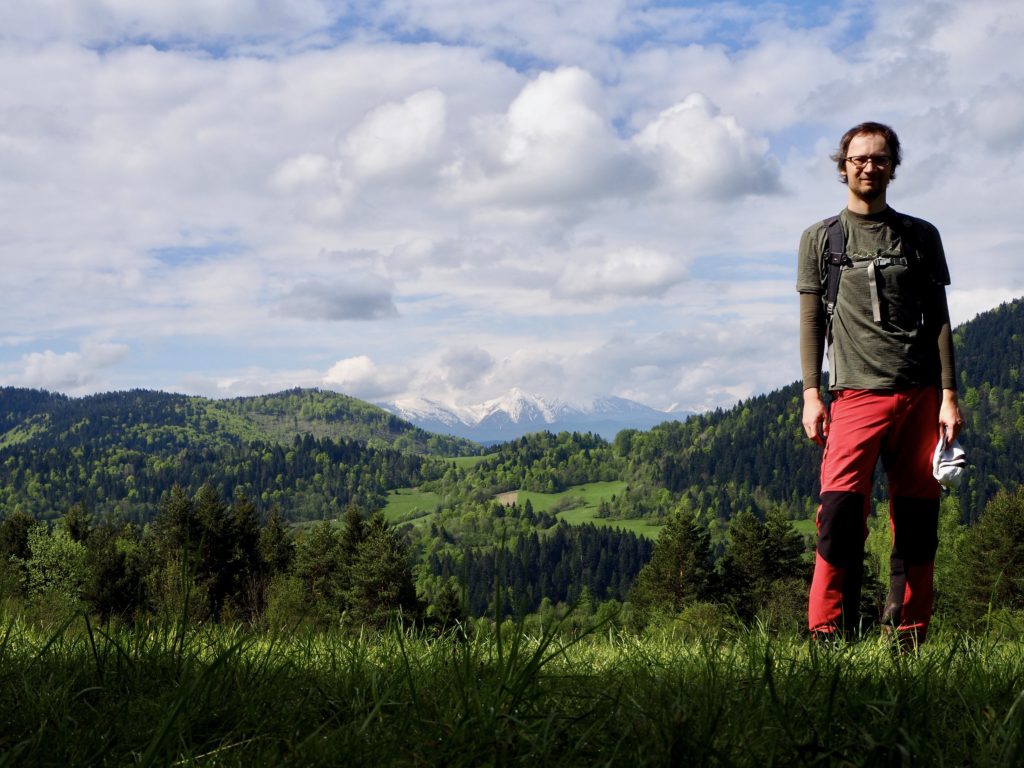 Pieniny, widok na Tatry