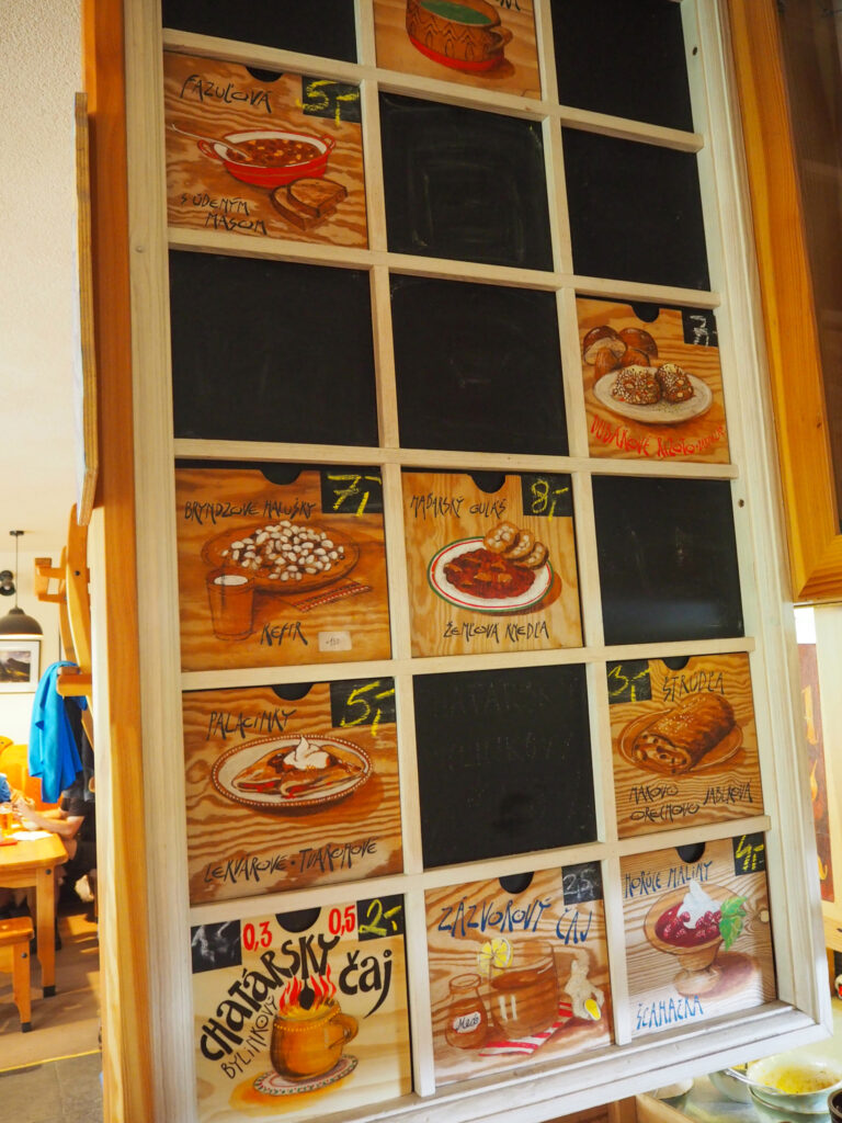 Chata przy Zielonym Stawie menu
