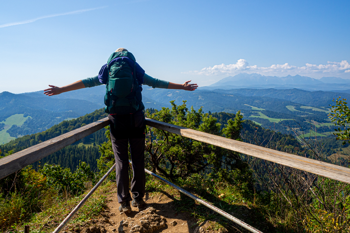 Wysoka widok na Tatry