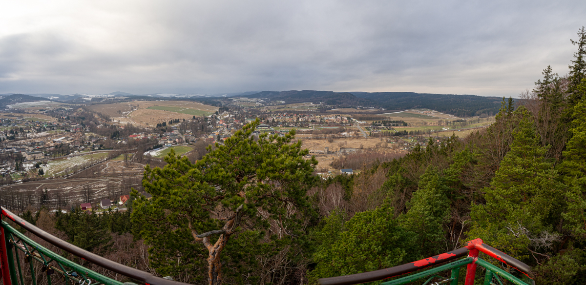 Zamek na Szczytniku panorama