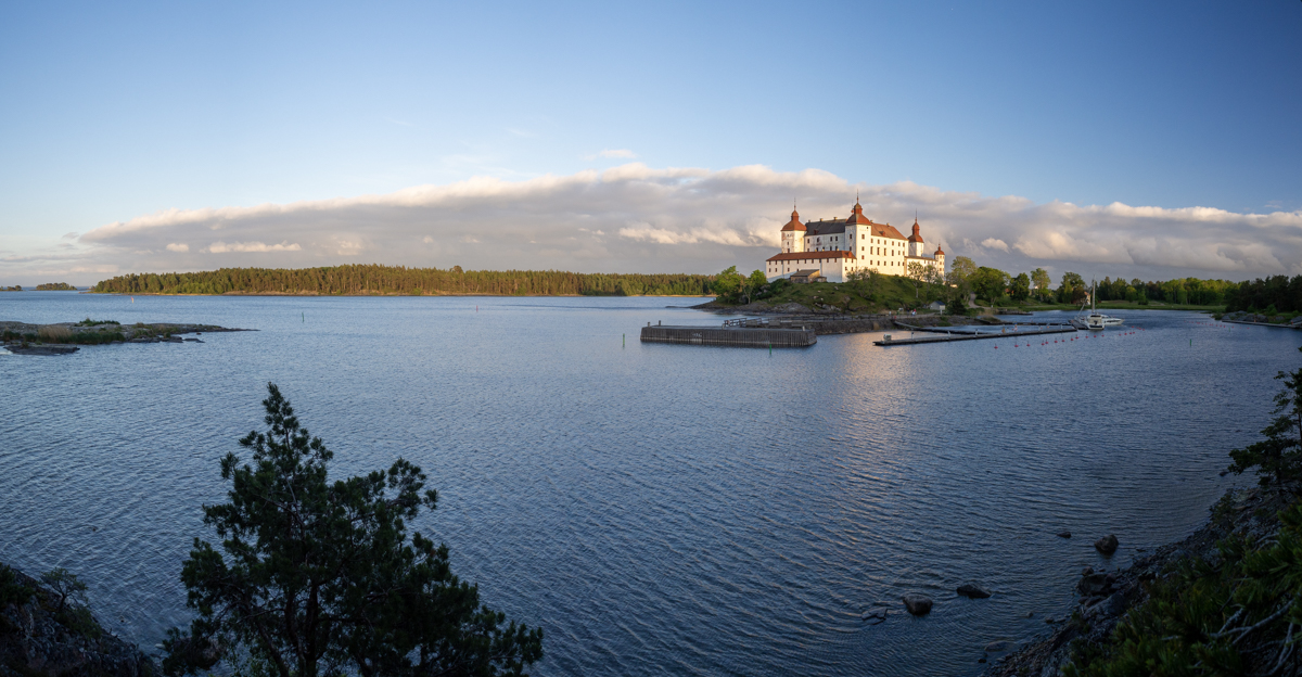 Zamek Läckö nad jeziorem Vänern