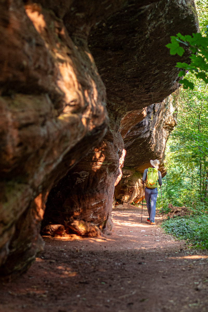 Eifelsteig czerwony piaskowiec