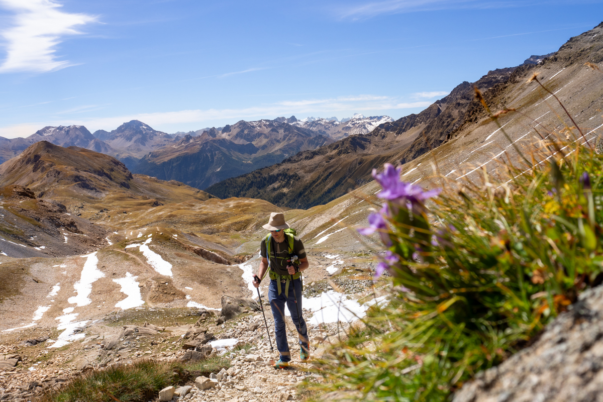 Col de Chaviere z kwiatkiem