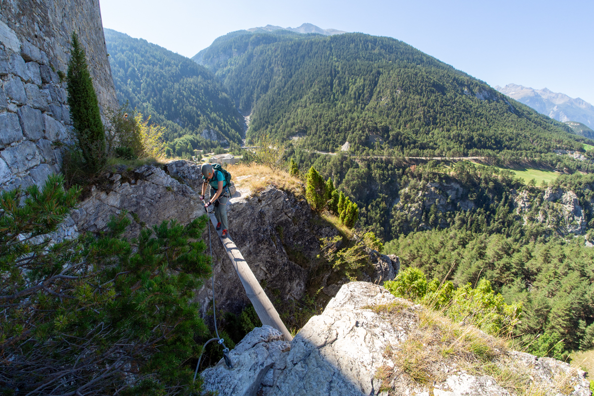 Via Ferrata des Diablotins kładka