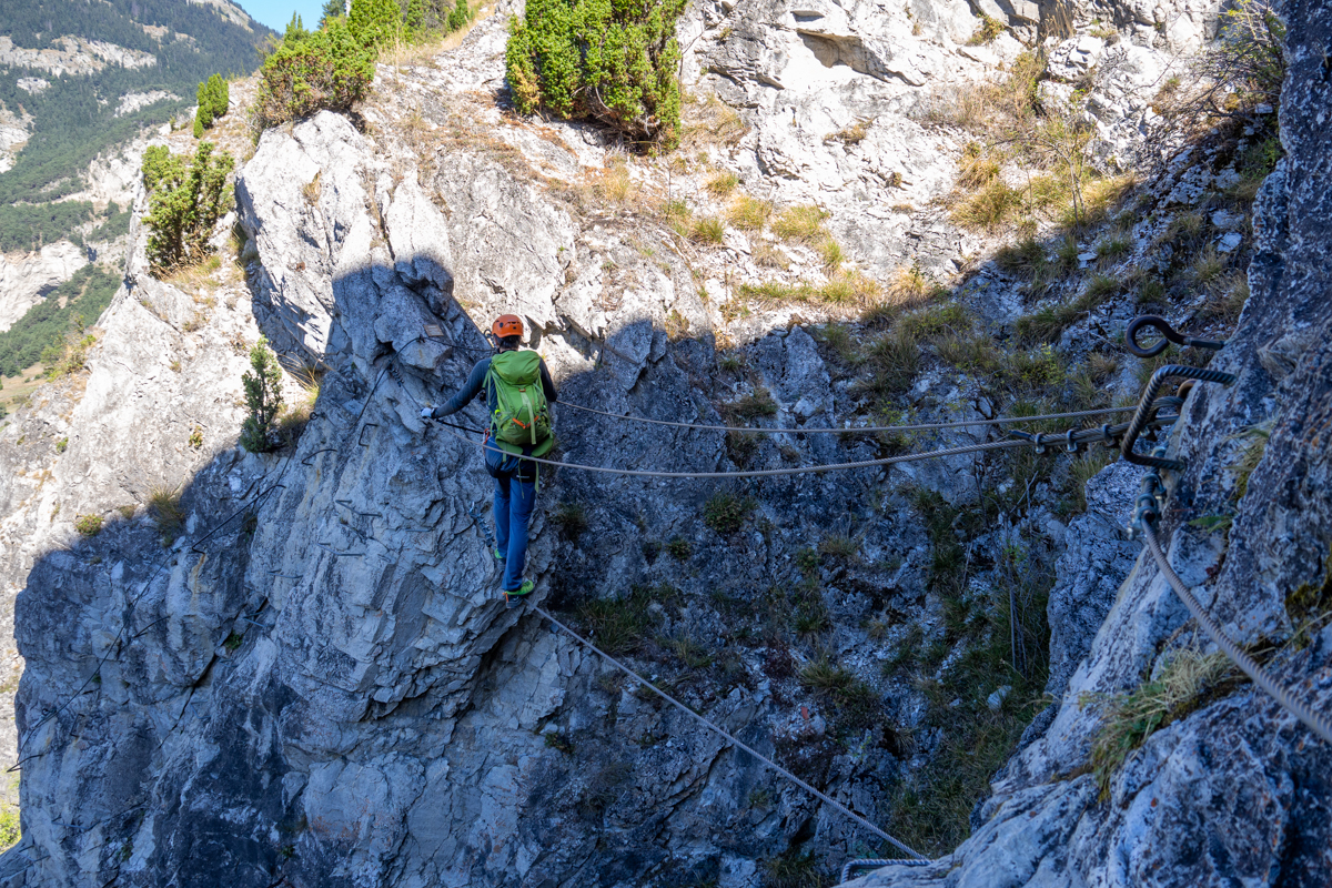 Esseillon, Via Ferrata des Diablotins mostek